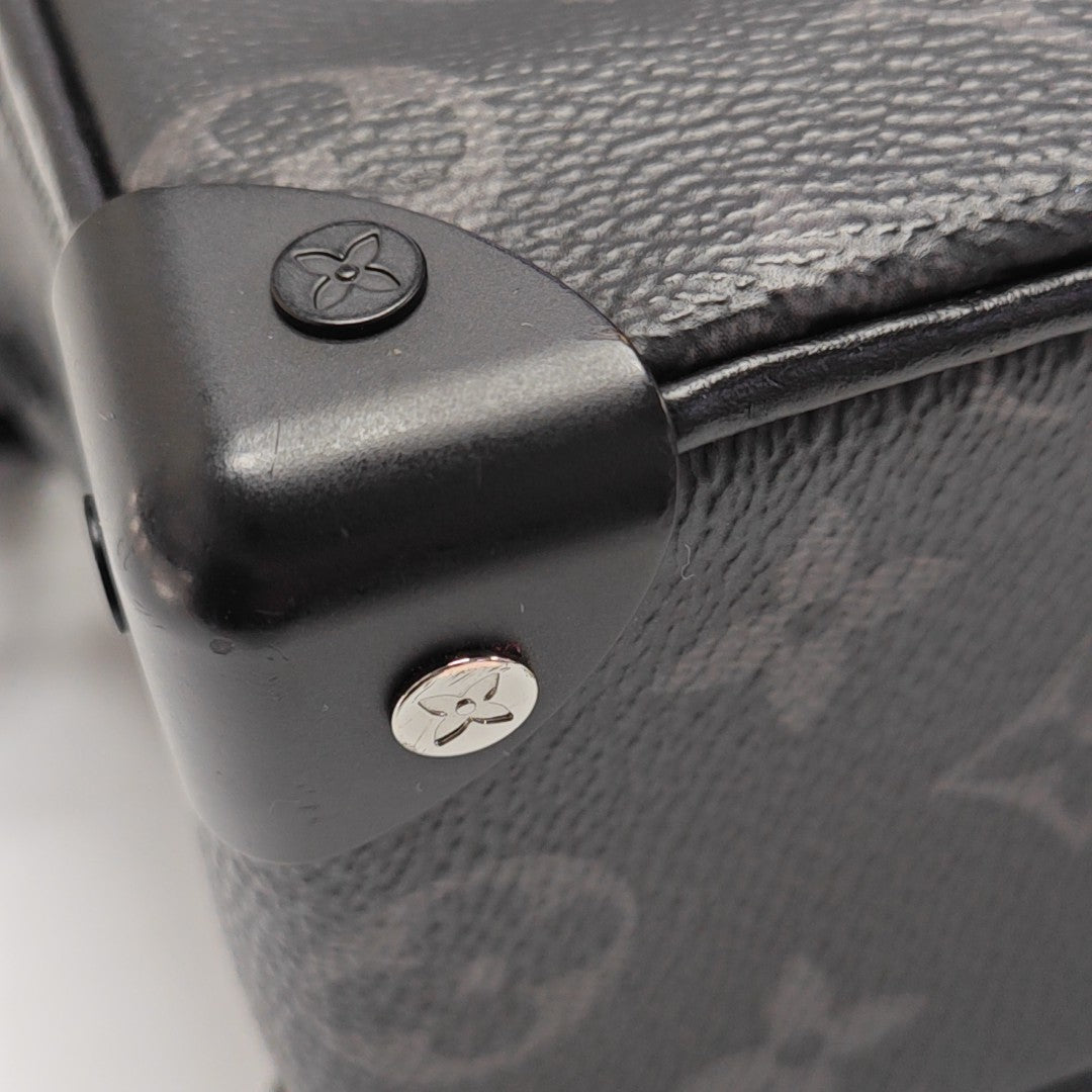 SOFT TRUNK Mini Monogram Coated Canvas Black