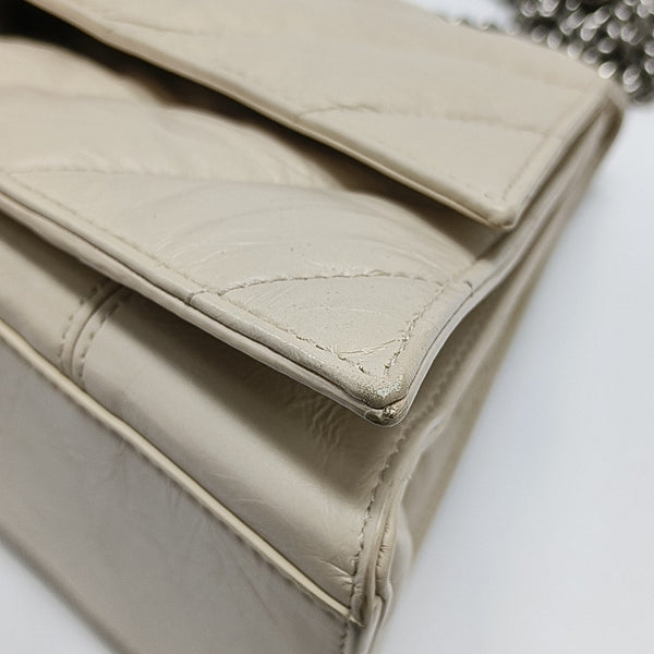 Crush Medium Quilted Calfskin Beige