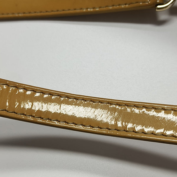 Lady Dior Medium Cannage Patent Leather Yellow