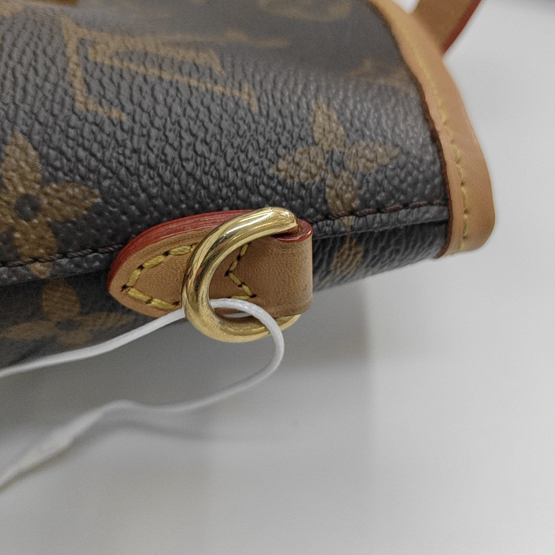 FOLD ME Monogram Coated Canvas Brown