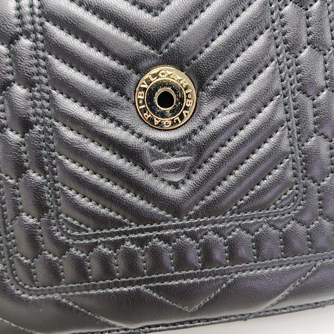 SERPENTI FOREVER Quilted Lambskin Black