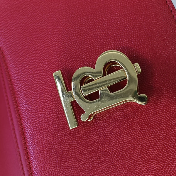 TB Small Calfskin Red