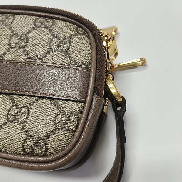 Ophidia Mini Monogram Coated Canvas Beige