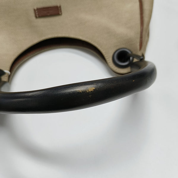 Canvas Top Handle Bag Beige