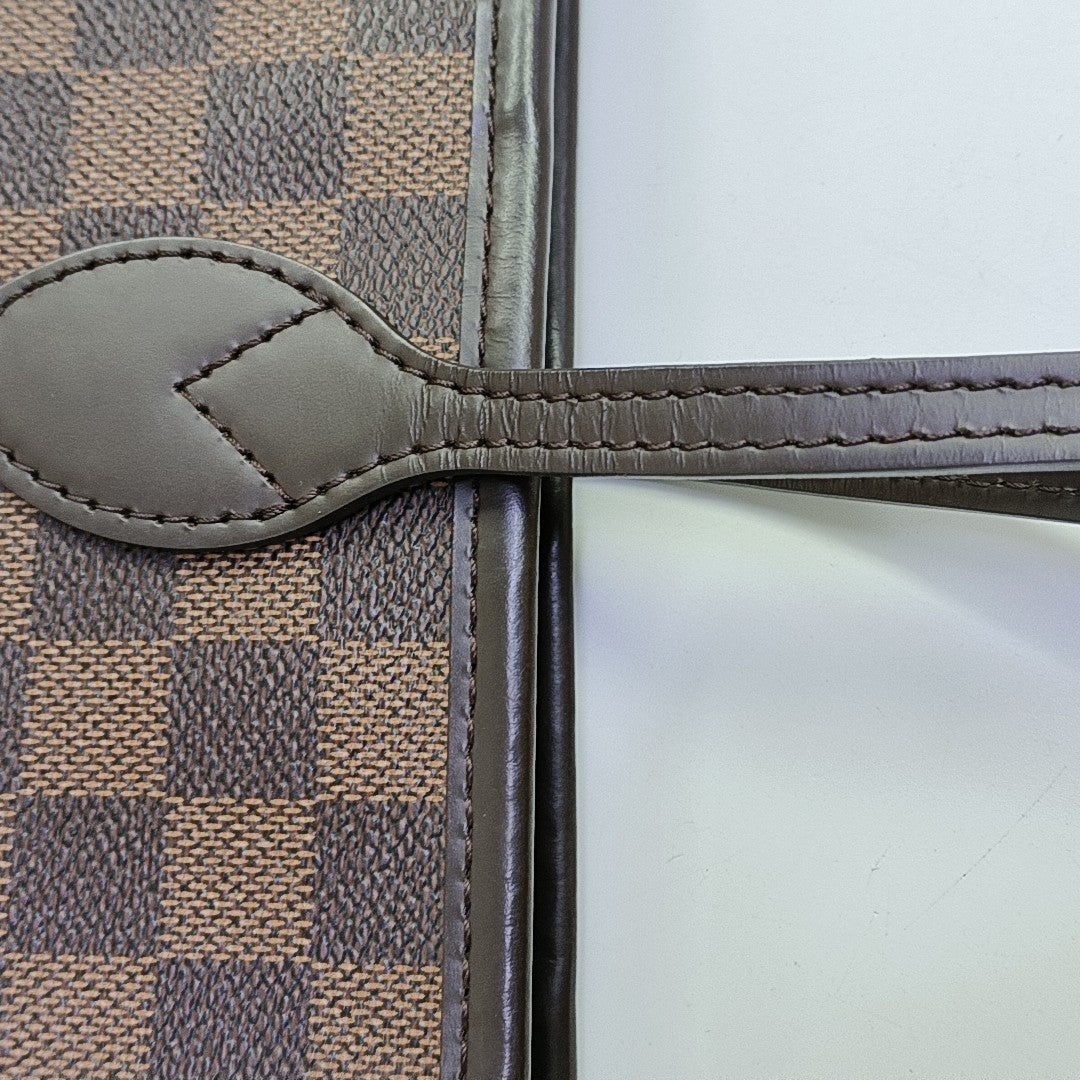 NEVERFULL MM Damier Ebene Coated Canvas Brown