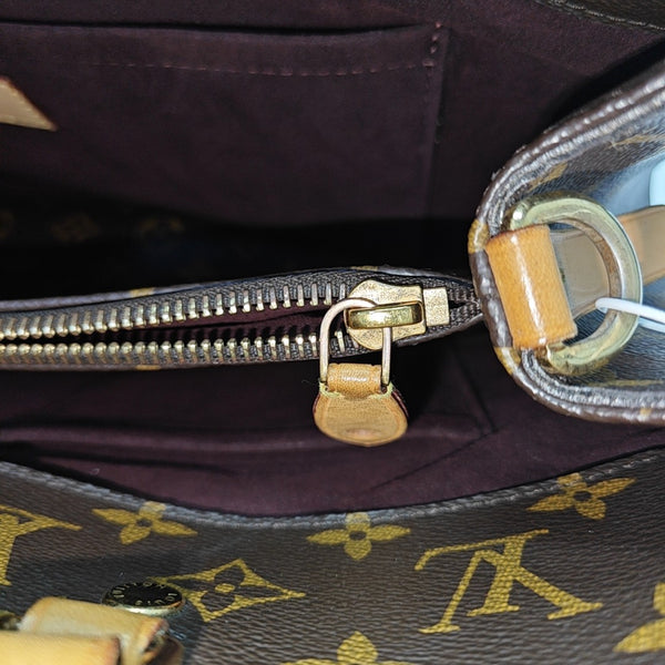 MONTAIGNE Monogram Coated Canvas Brown