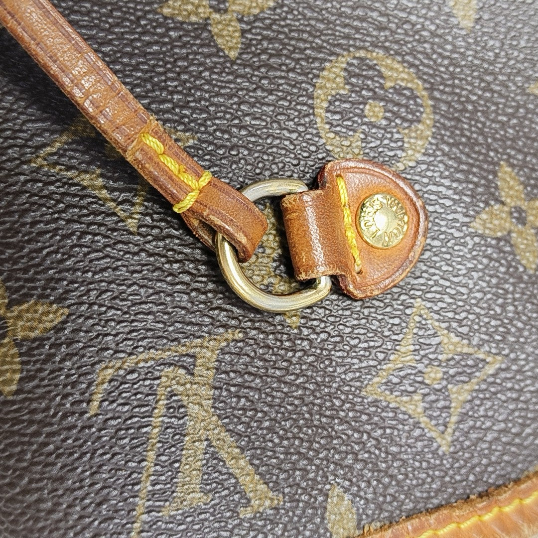 NEVERFULL MM Monogram Coated Canvas Brown