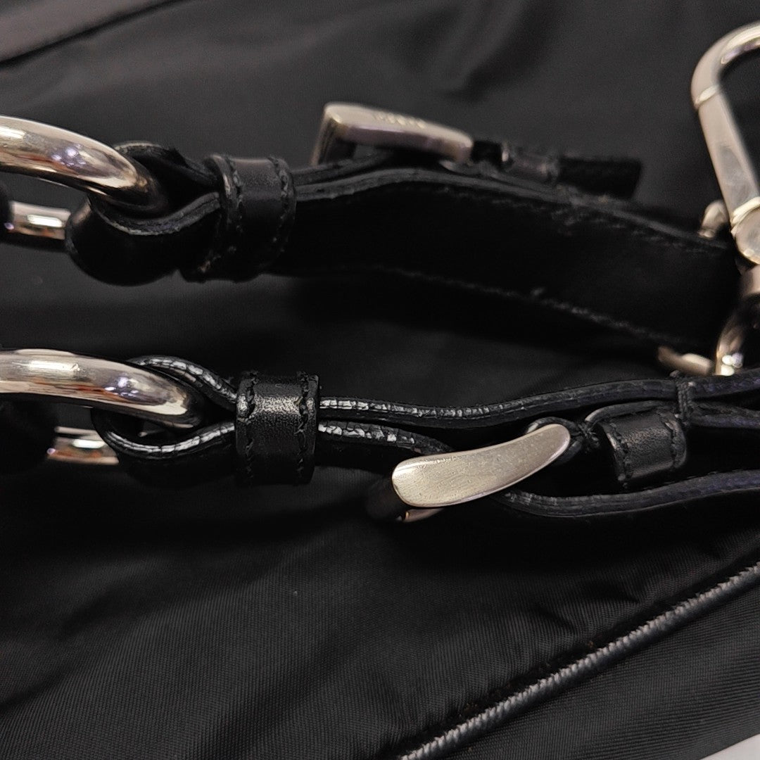 Nylon Shoulder Bag Black