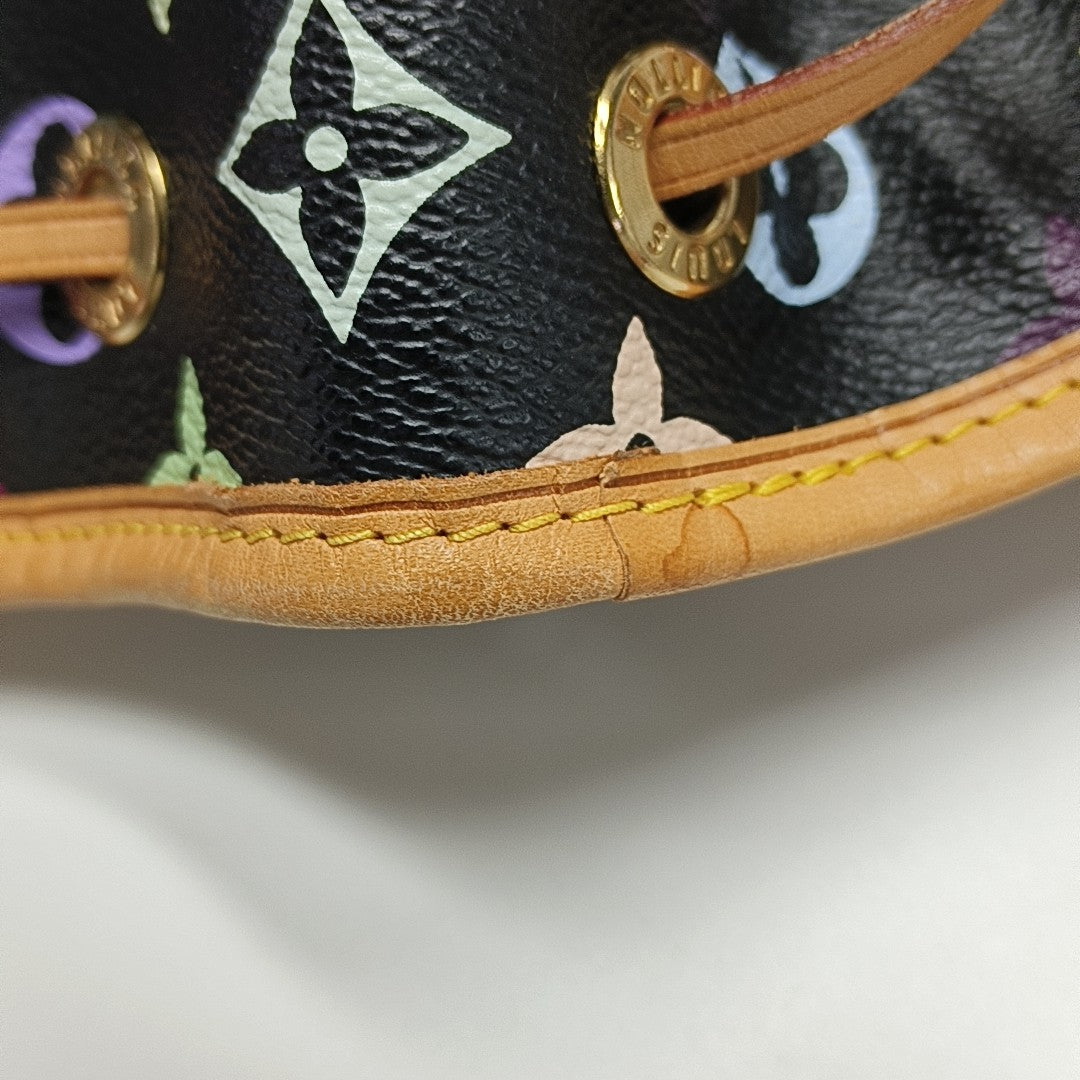 LV × TM NÉONOÉ MM Monogram Coated Canvas Black