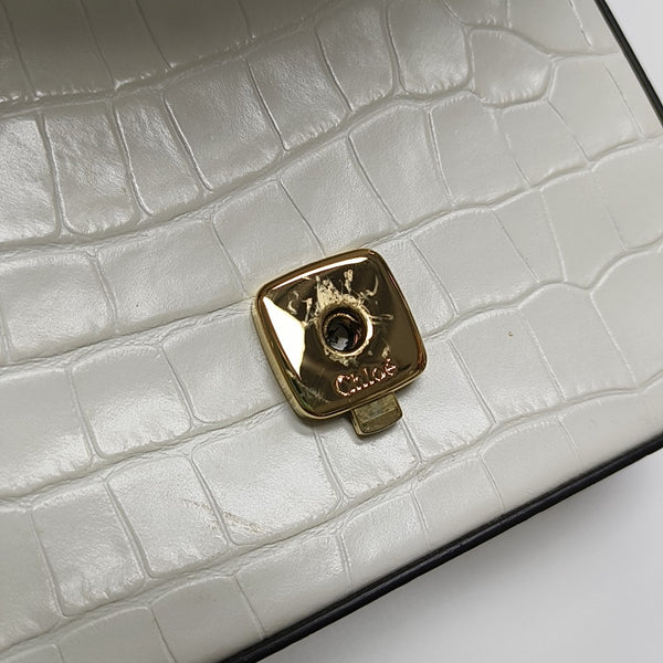 Chloé C Mini Calfskin White