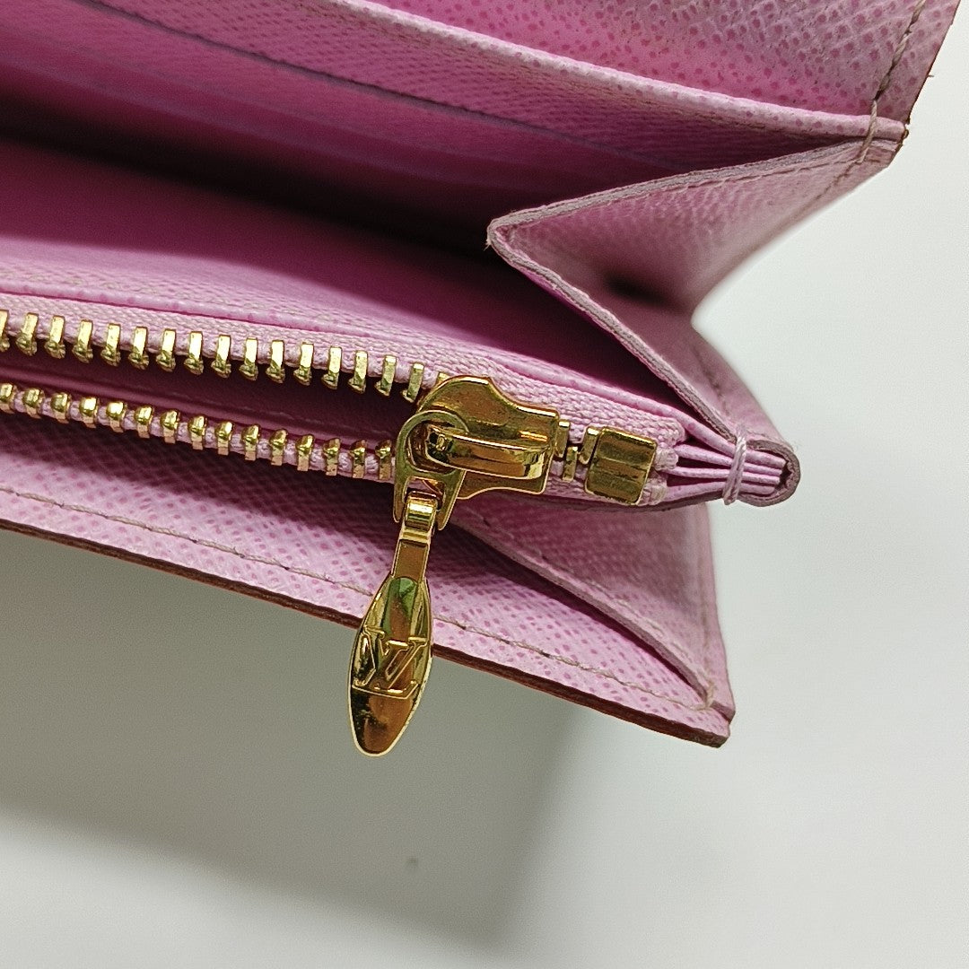LV × TM PORTE MONNAIE Monogram Coated Canvas White Wallet