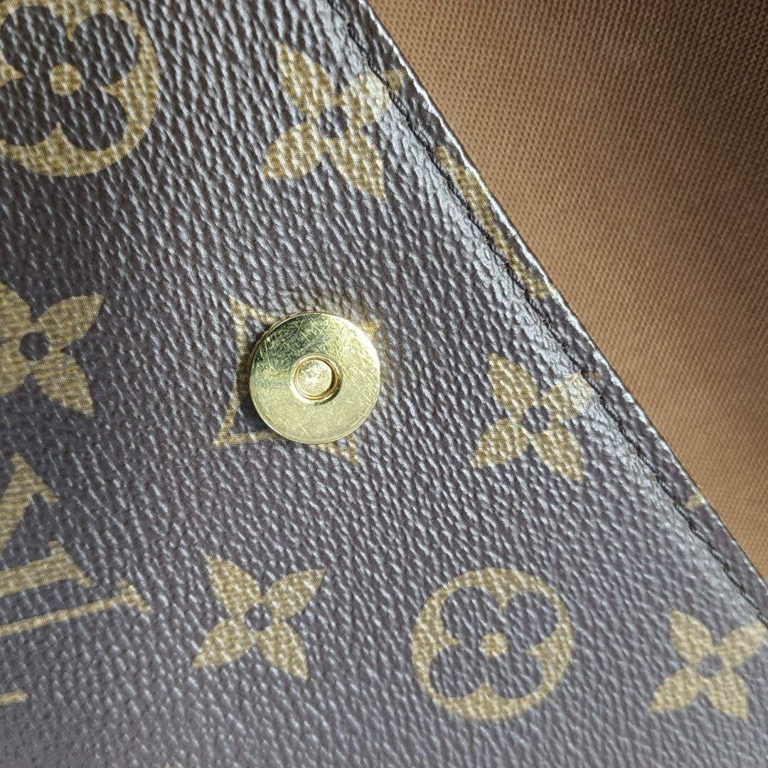 IVY Monogram Coated Canvas Brown