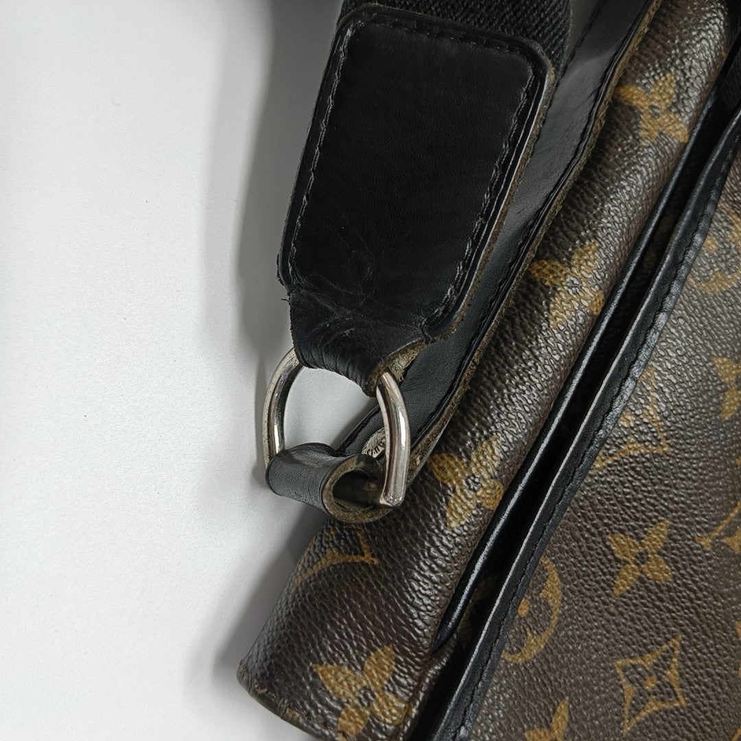 BASS Monogram Coated Canvas Brown