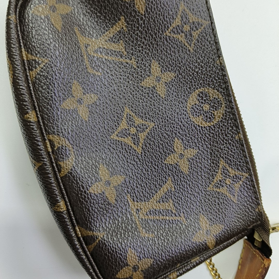 ACCESSOIRES Mini Monogram Coated Canvas Brown