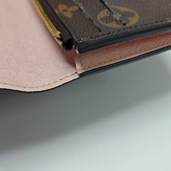 EMILIE Monogram Coated Canvas Brown Wallet