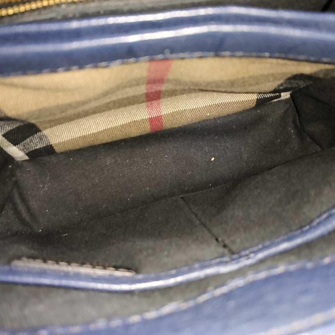 Calfskin Tote Bag Blue