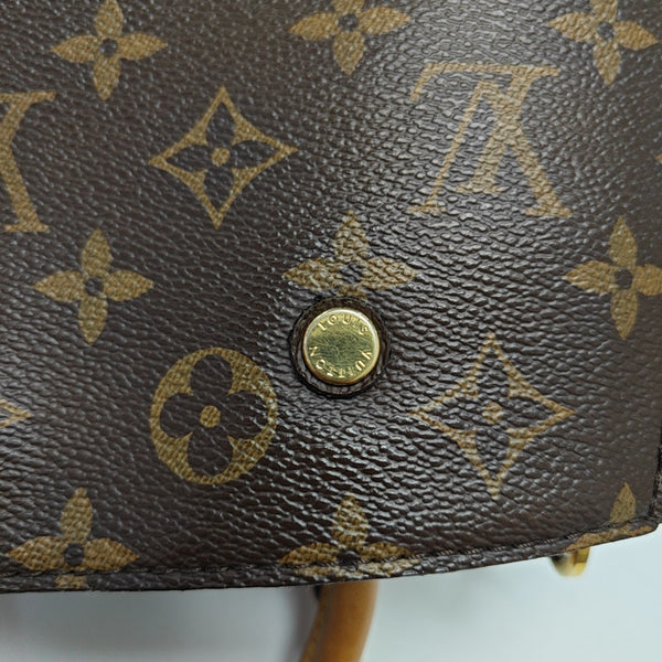 MONTAIGNE BB Monogram Coated Canvas Brown