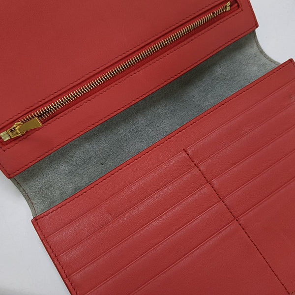 STRAP Large Calfskin Gray Wallet