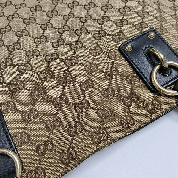 Monogram Canvas Tote Bag Brown