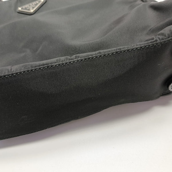 Nylon Top Handle Bag Black