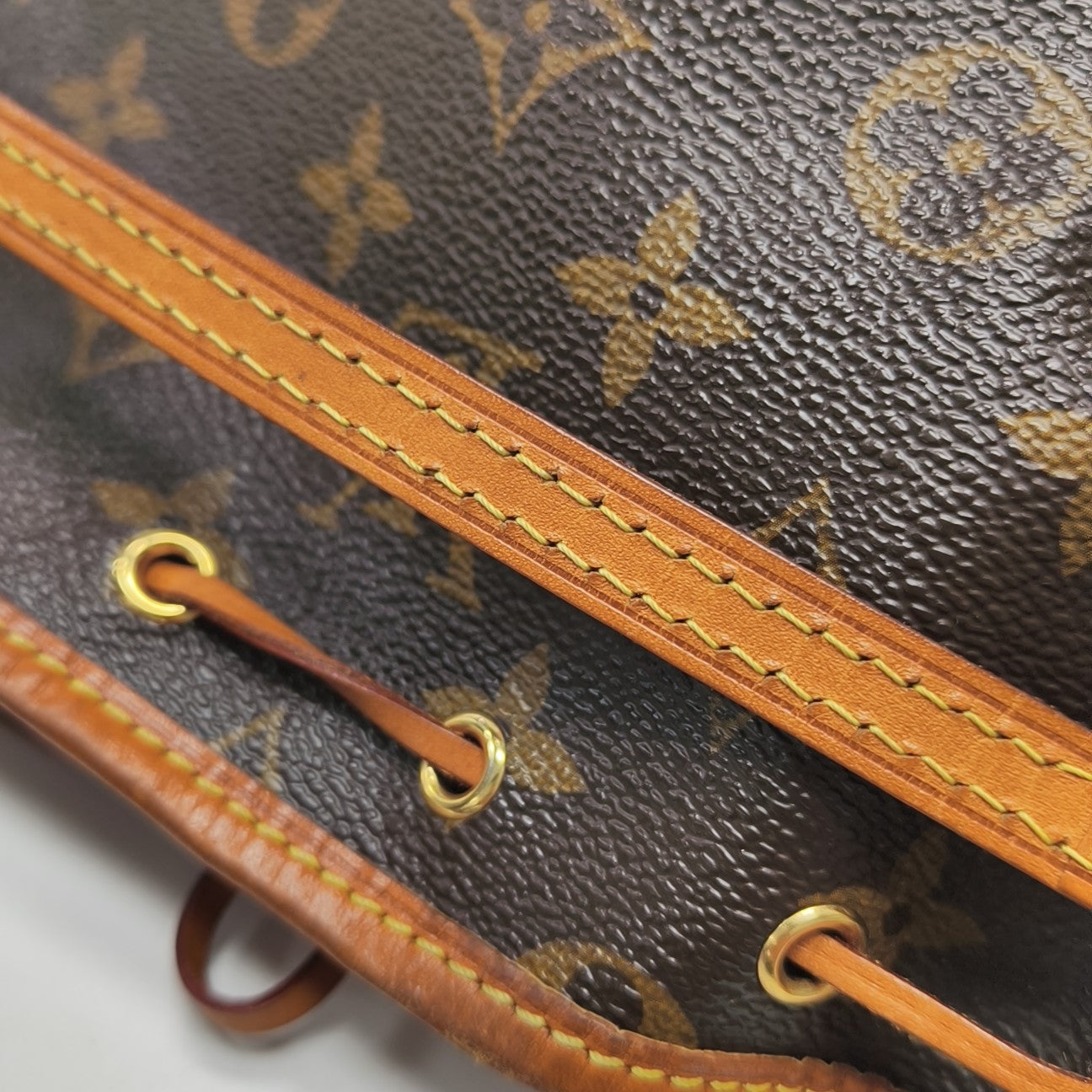 NÉONOÉ Nano Monogram Coated Canvas Brown