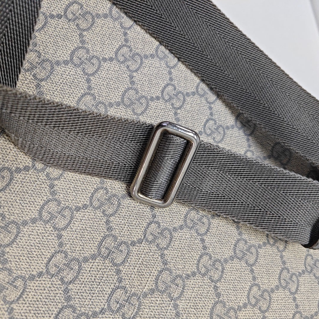 Messenger Monogram Coated Canvas Beige