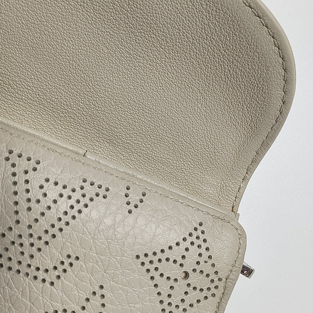 AMELIA Monogram Calfskin Beige Wallet