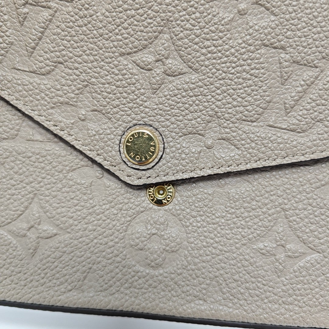FÉLICIE Monogram Calfskin Gray