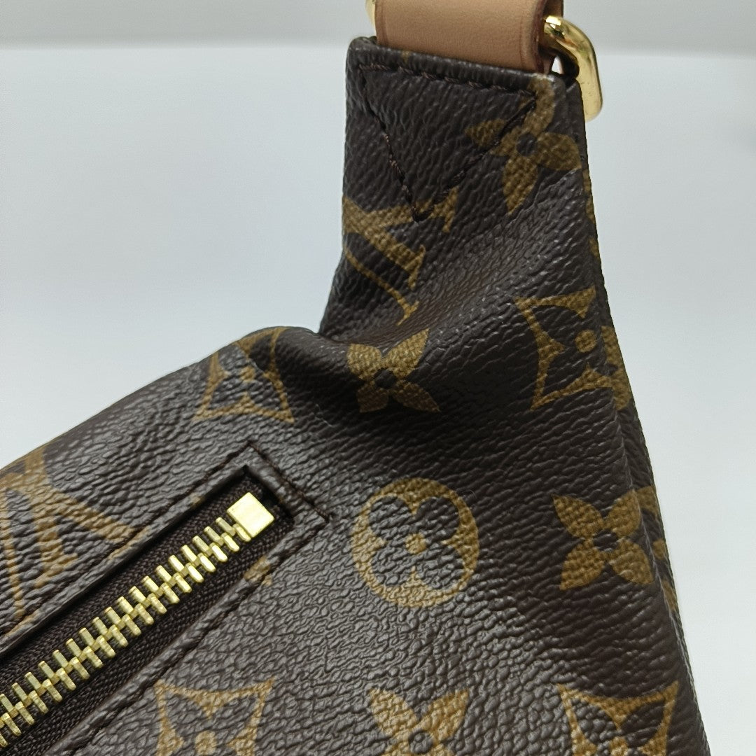 BUMBAG Monogram Coated Canvas Brown