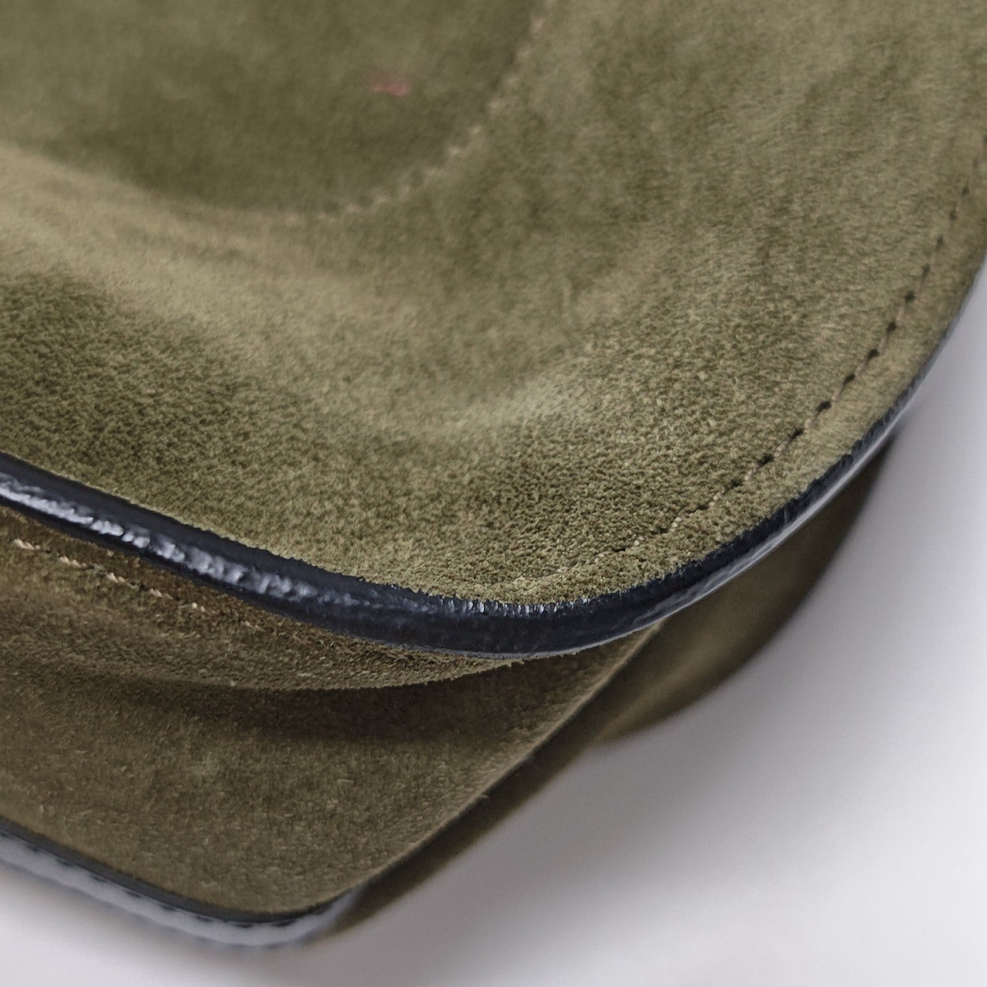 Quilted Suede Shoulder Bag Green