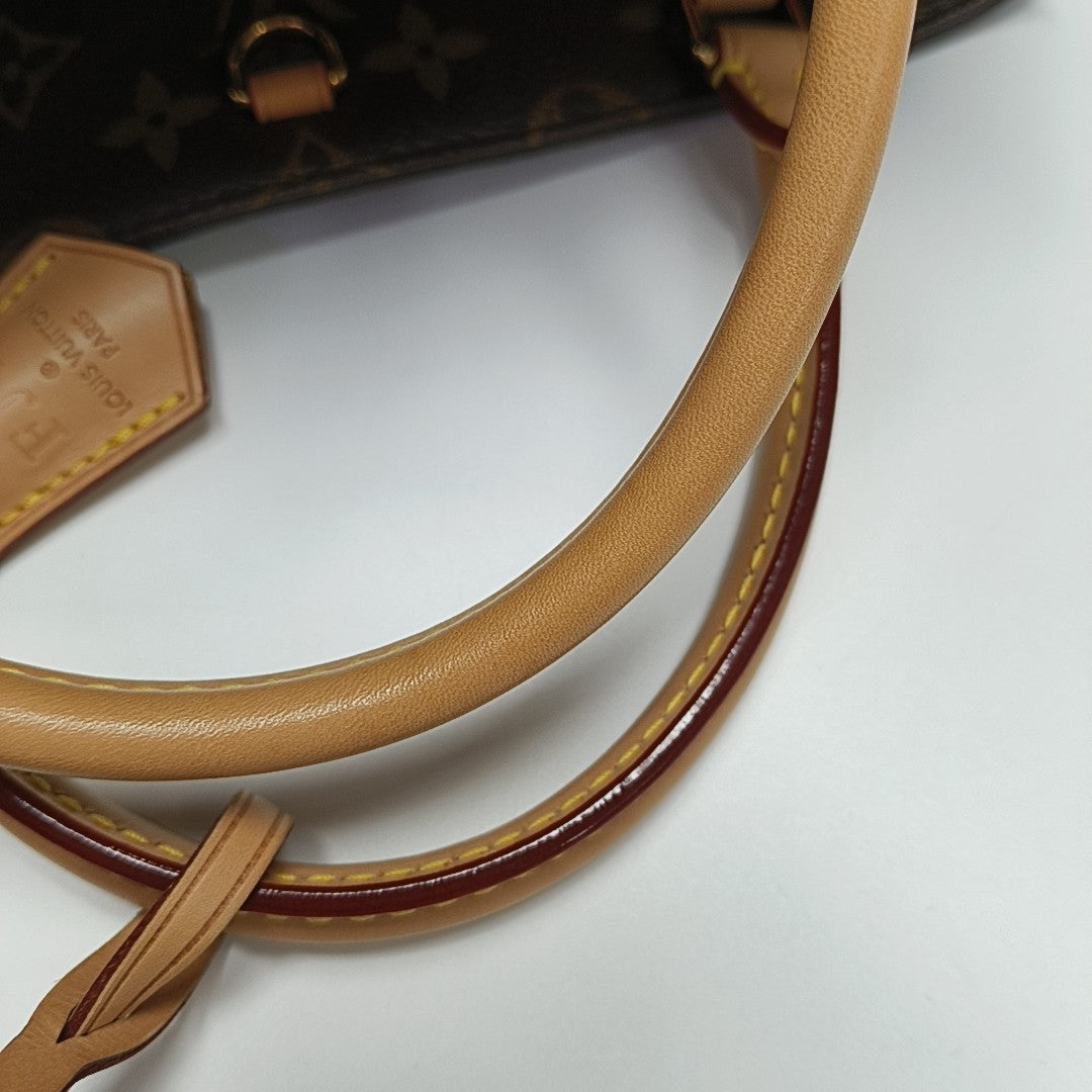 MONTAIGNE Monogram Coated Canvas Brown