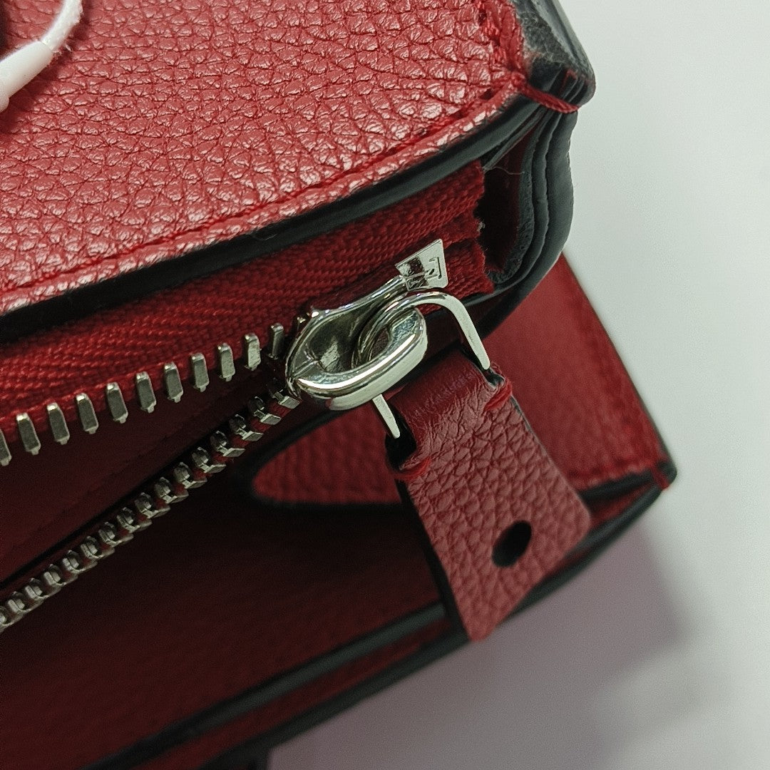 CITY STEAMER PM Calfskin Red