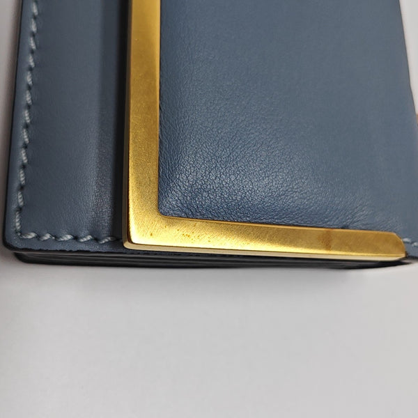 Calfskin Top Handle Bag Blue