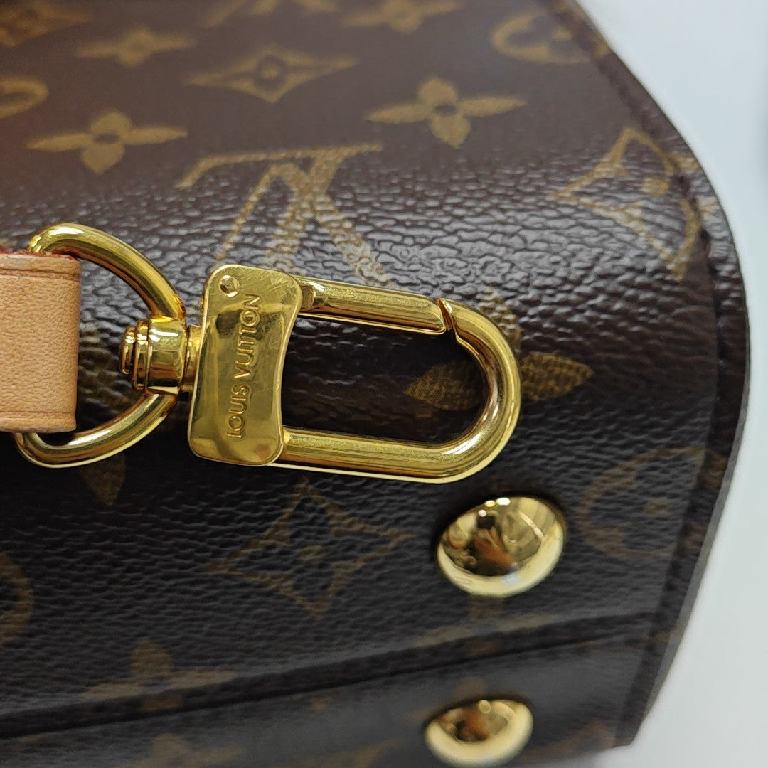 CLUNY Monogram Coated Canvas Brown