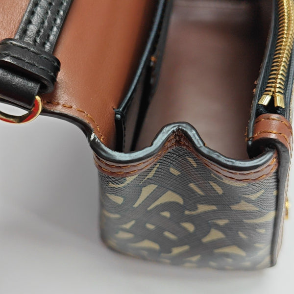 Crossbody Bag Coated Canvas Multicolor