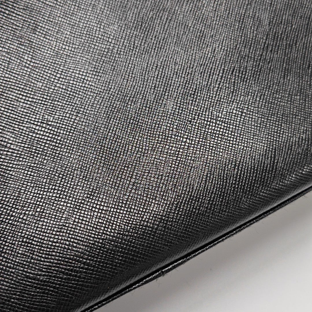 Calfskin Top Handle Bag Black