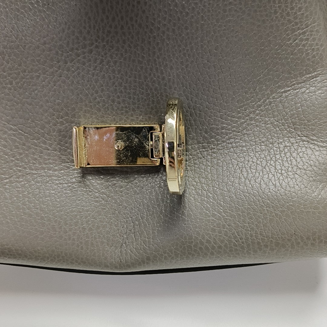 Interlocking G Large Calfskin Gray