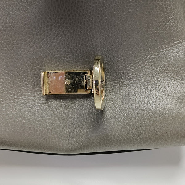 Interlocking G Large Calfskin Gray