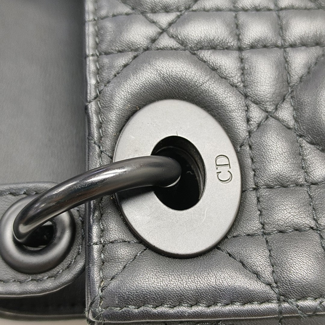 Lady Dior Mini Cannage Lambskin Black