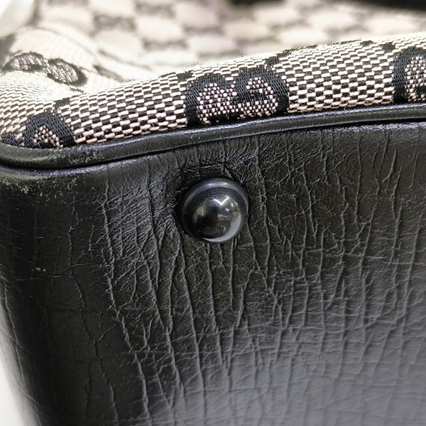 Monogram Canvas Tote Bag Gray