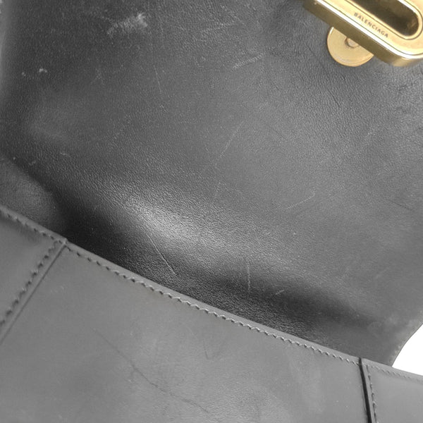 Hourglass S Calfskin Black
