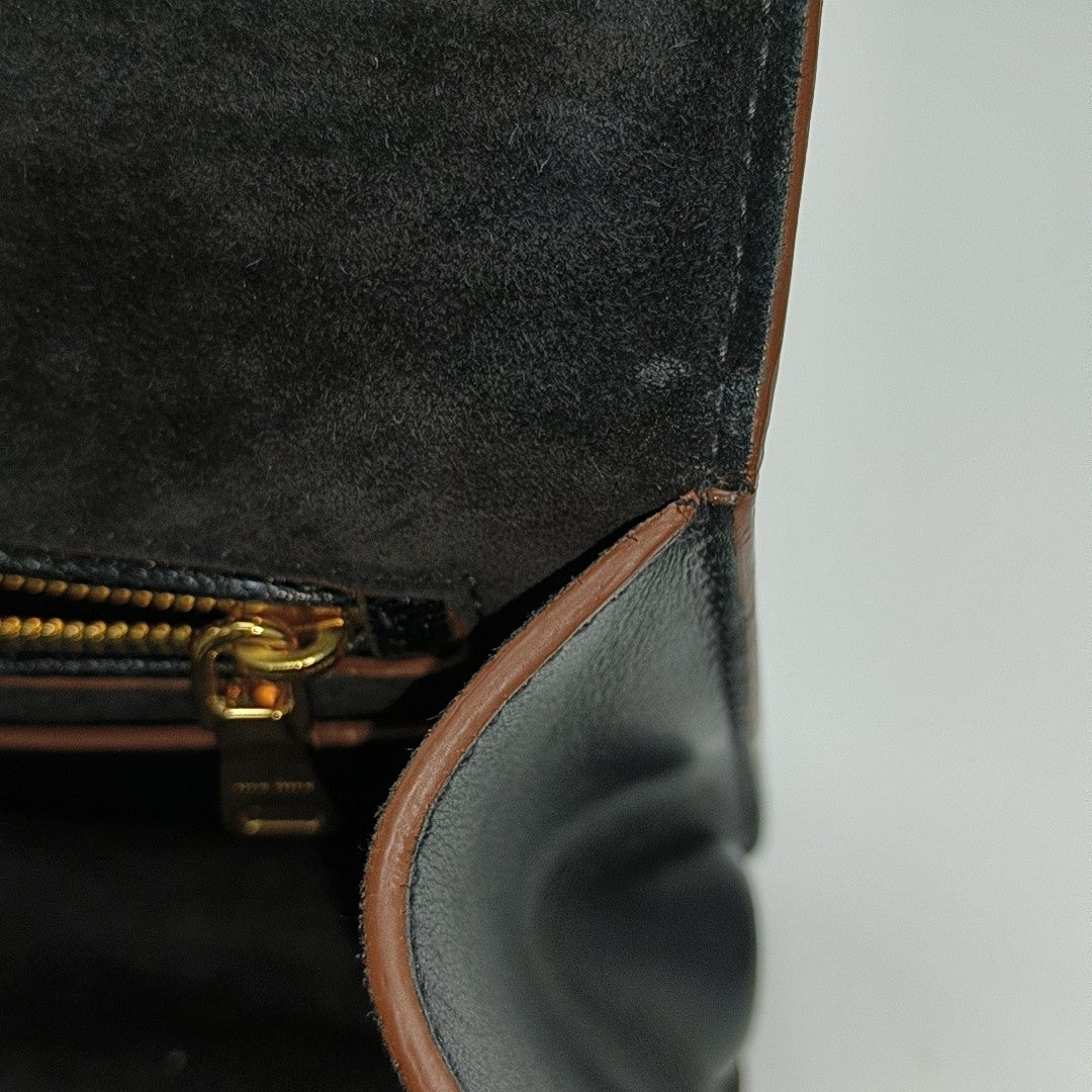 Miu Lady Calfskin Black