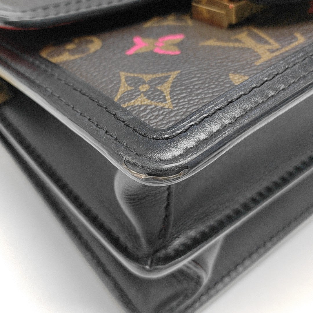 DAUPHINE Mini Monogram Coated Canvas Brown