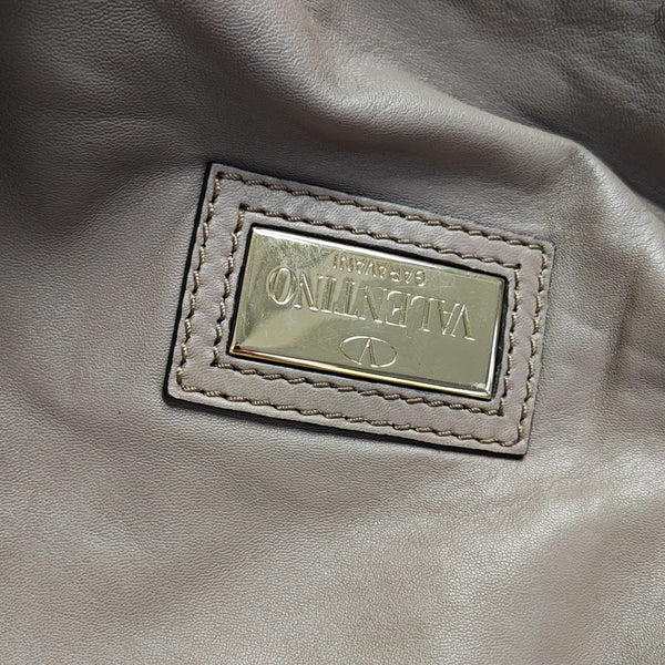 Lambskin Shoulder Bag Gray