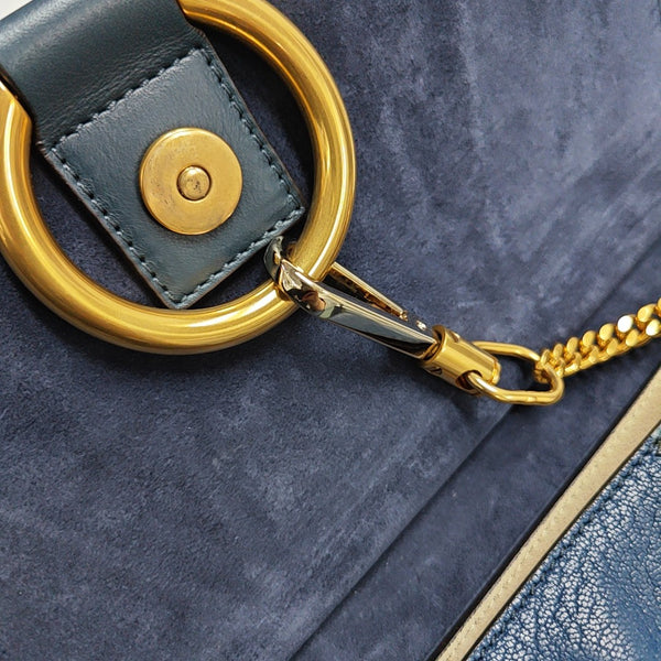 Faye Medium Calfskin Blue