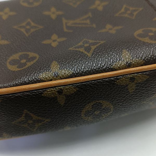 GANGE Monogram Coated Canvas Brown