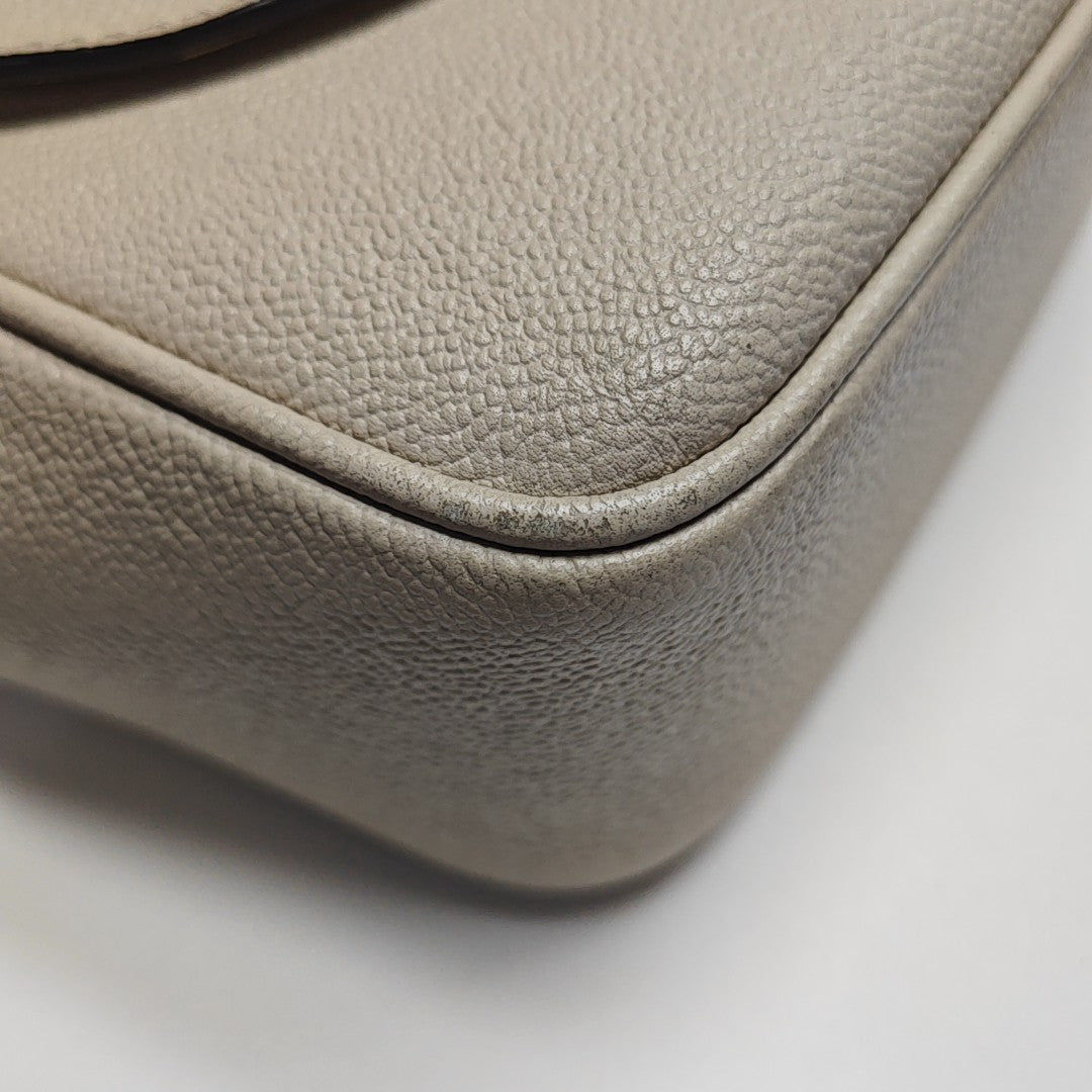 Buckle Calfskin Beige