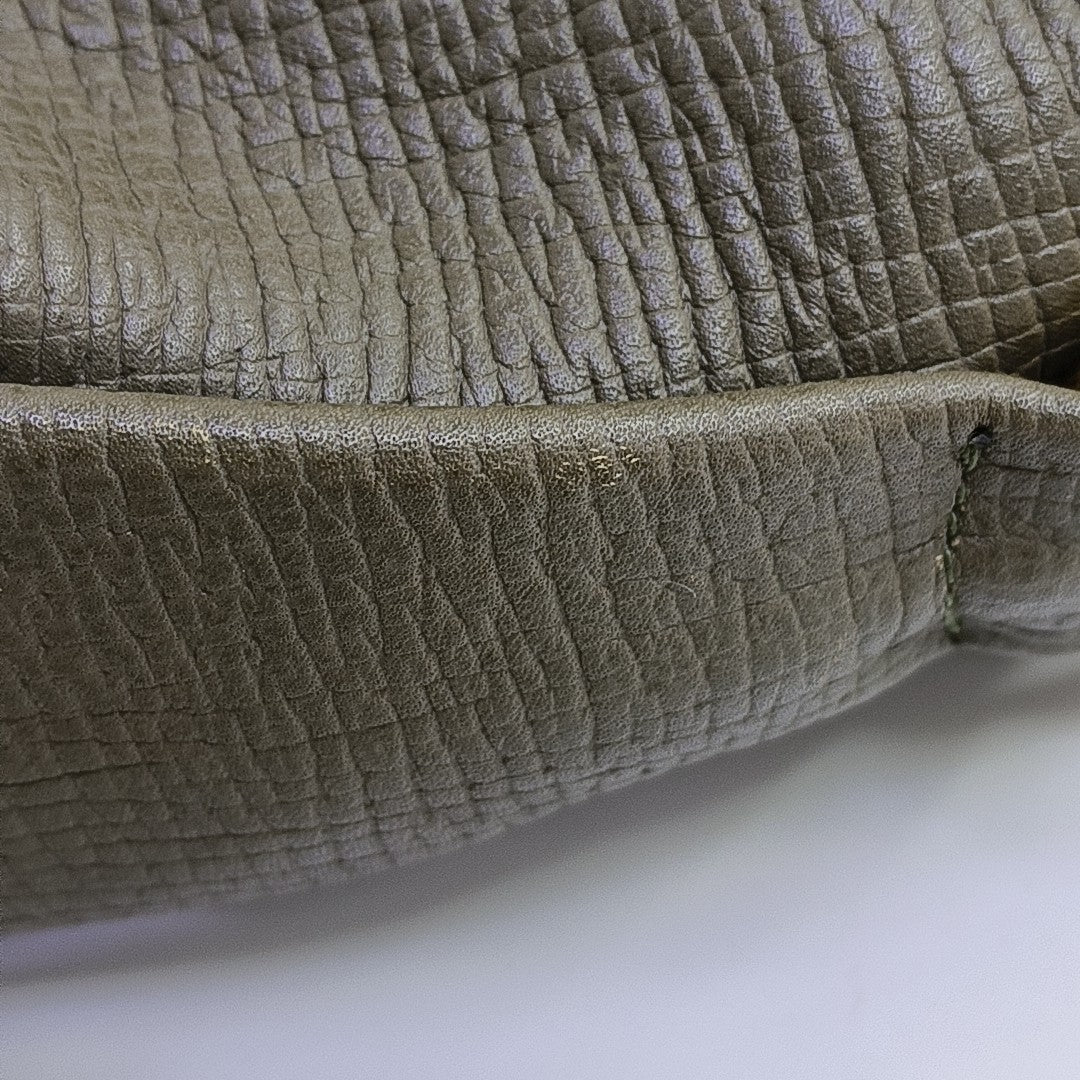 T Messenger Calfskin Green