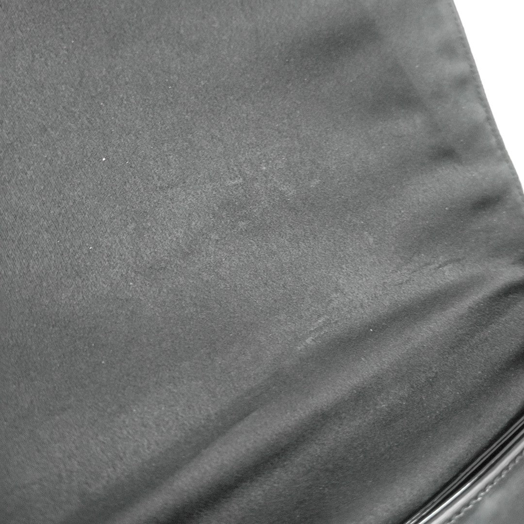 Patent Leather Shoulder Bag Black