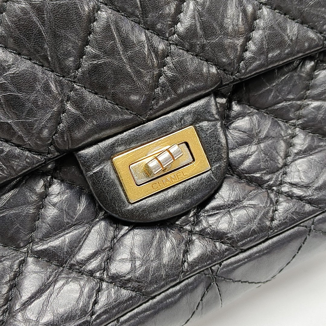 2.55 227 (jumbo) Quilted Calfskin Black